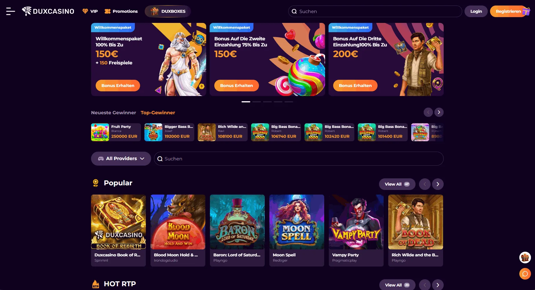 Duxcasino mit EU-Lizenz
