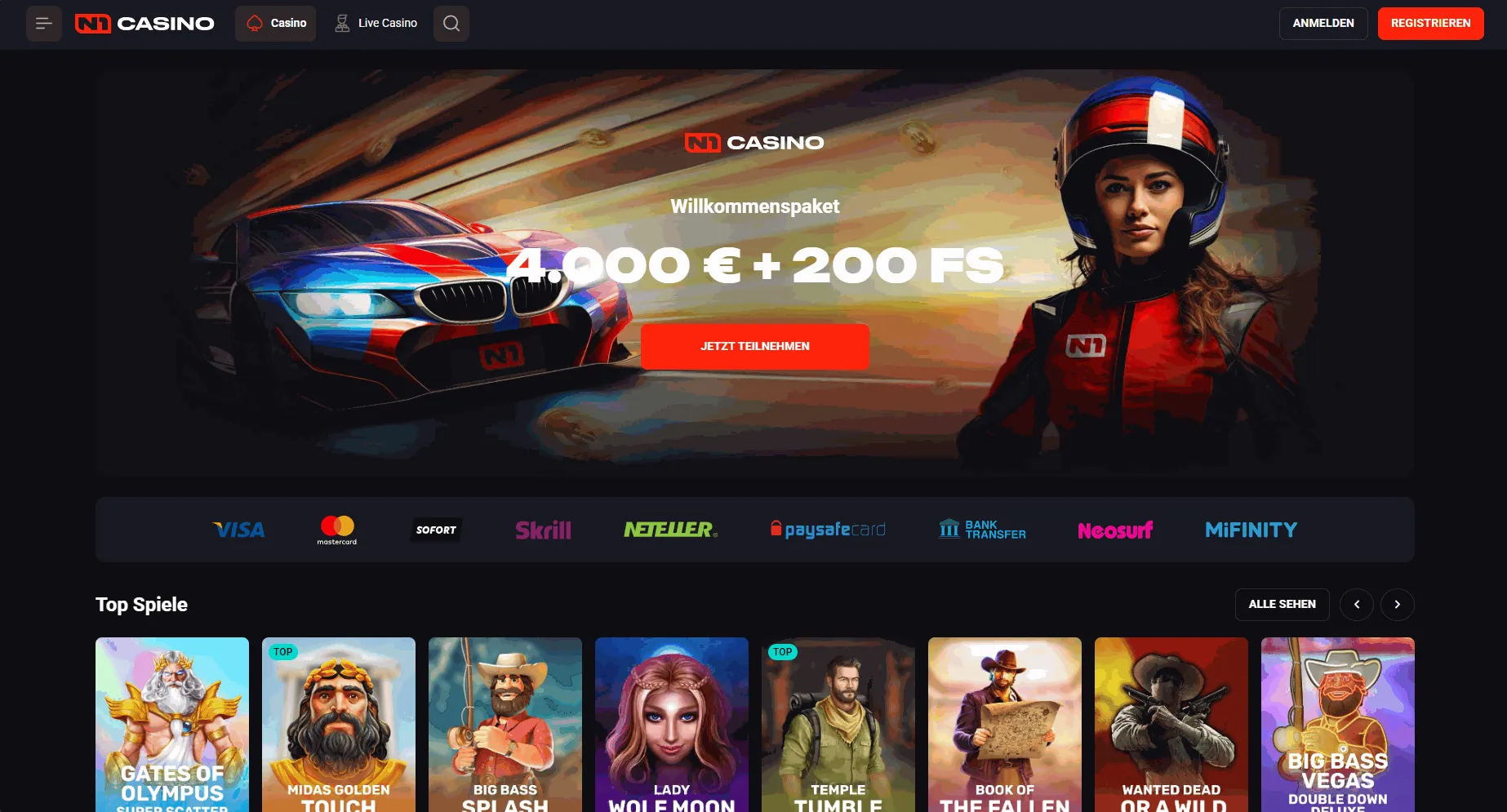 N1 Casino mit EU-Lizenz